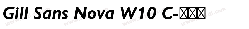 Gill Sans Nova W10 C字体转换